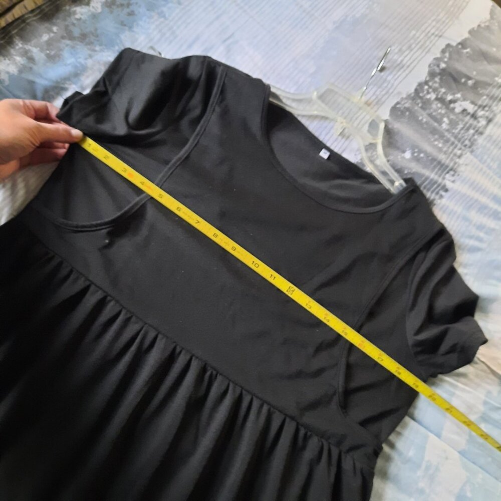 3 in 1 Delivery/Labor/Nursing/Maternity Nightgown Casual Dress NWT! - Black, M - Picture 13 of 16